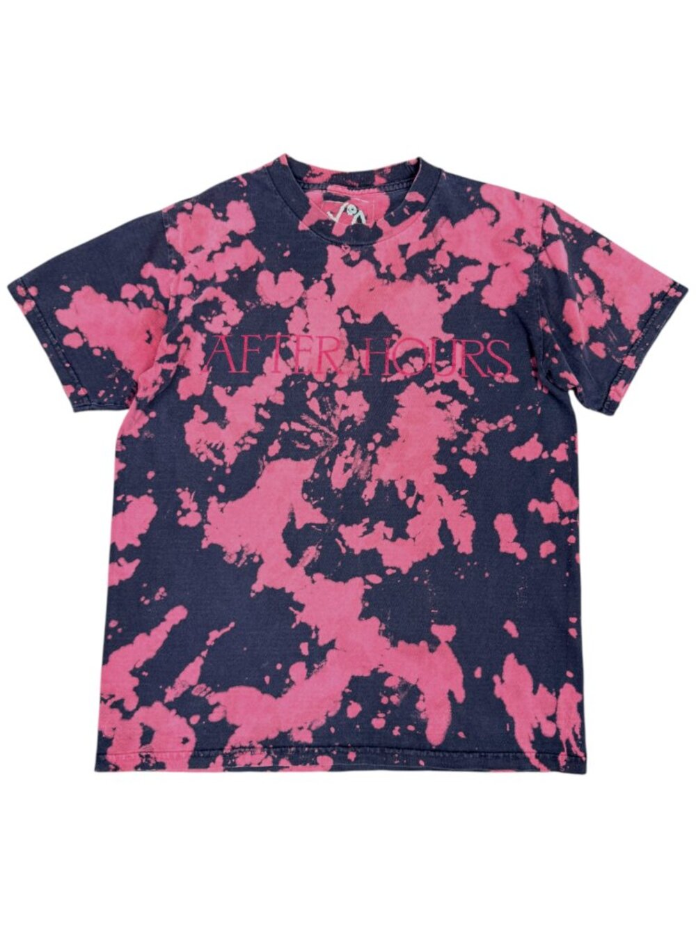 THE WEEKND Uni-Sex XO "After Hours" Bleed Tie Dye Short‎ Sleeve Shirt | Size M